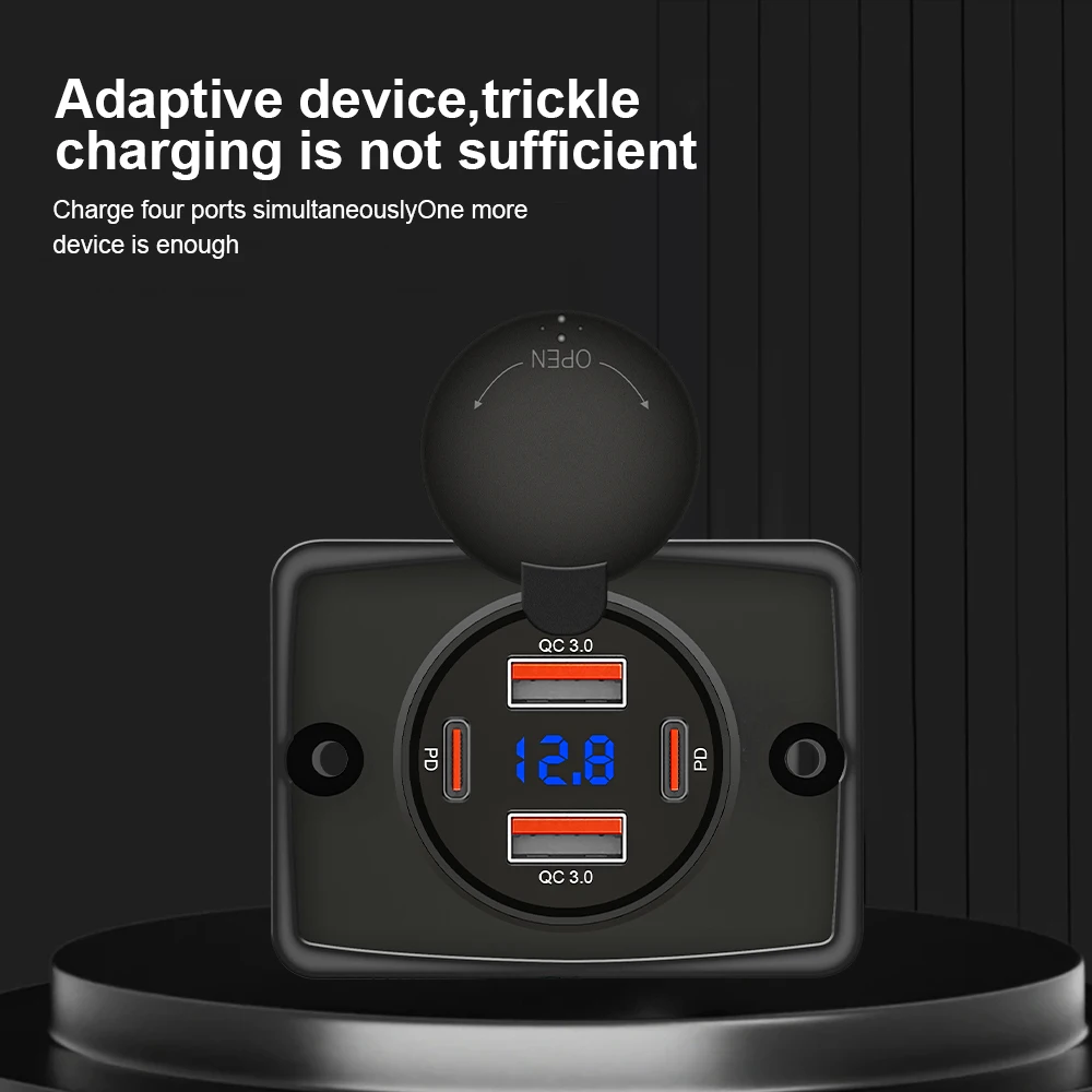 Fast Ev Charger - 108 W Dual PD Dual QC