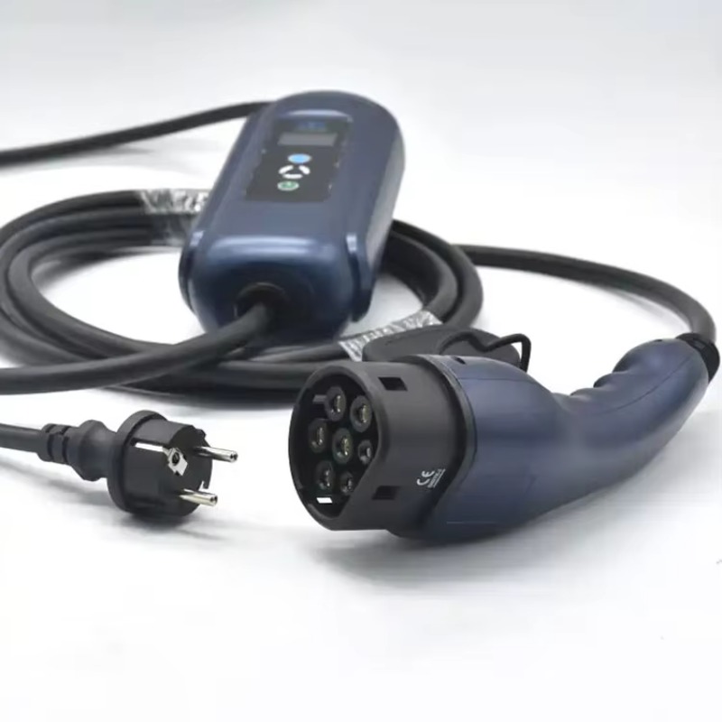 Type 2 Charger - Tragbare elektrische Fahrzeug-Steuerbox, einphasig, 16A, Typ