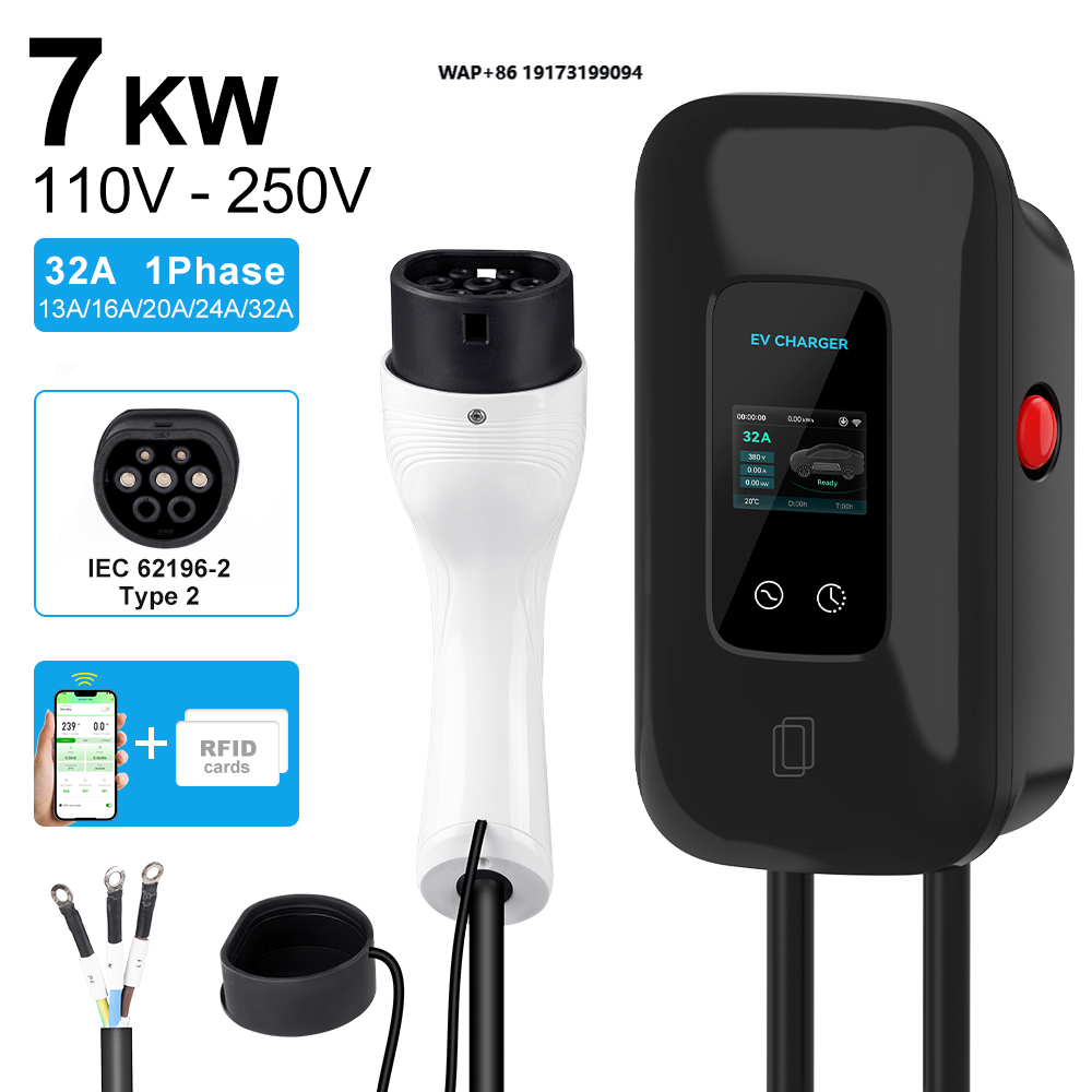 Ev Charger - EV-Ladegerät 220V 7KW 32A 1-Phasig Typ