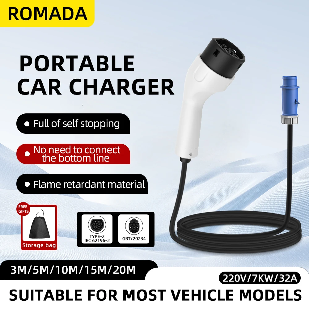 ROMADA Typ2 IEC62196-2 Für Ele – Ev Charger Adapter Bewertung und Preis