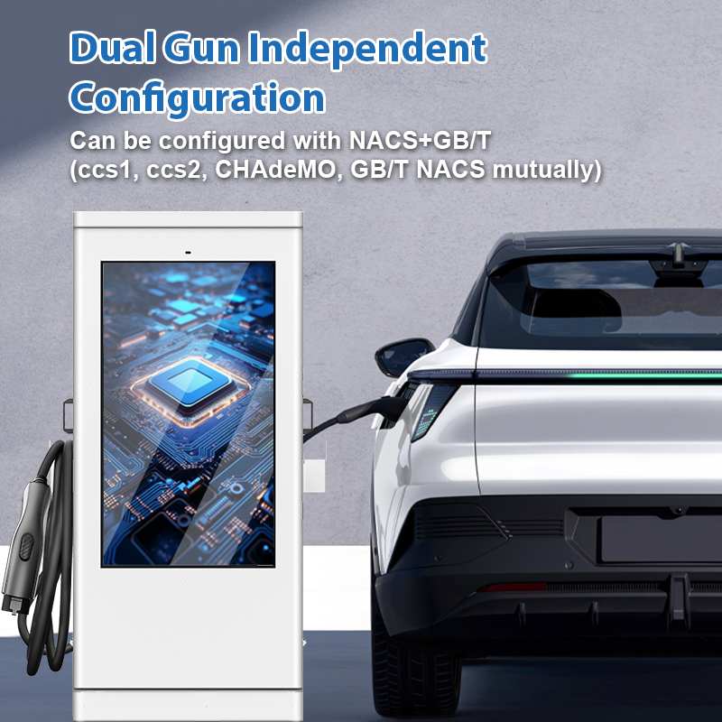 Bodenmontierte Duale 60kW DC-S – Fast Ev Charger Bewertung und Preis