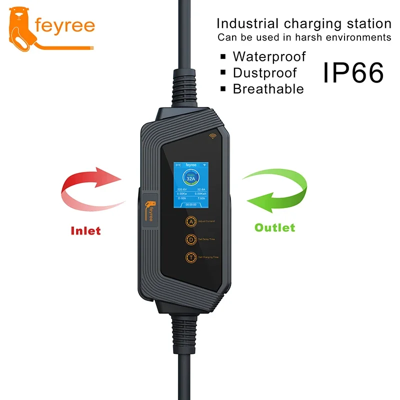 Feyree Typ1 Tragbares EV-Ladeg – Home Ev Charger Bewertung und Preis
